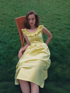 AIVEI | Summer Garden Hepburn Style Off-shoulder Dress
