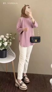 Blouse Wanita Terbaru Molody Top Shirt Bahan Kaos Katun Combed Apk Sablon Viral Baju Atasan Korean Style Jumbo S M L XL XXL 3XL Kekinian Outfit Fashion Termurah