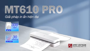 Máy In Di Động MT610 Pro | Bluetooth 5.0 | 300 DPI | Có Pin Sạc | BH 12 Tháng