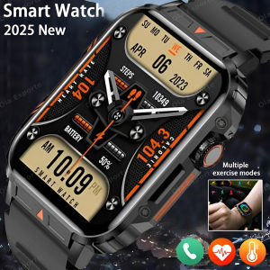 New Outdoor Military Smart Watch Men Bluetooth Call HD Screen Heart Rate Blood OXygen Health Monitor Sports Fitness Smartwatches