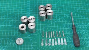 20pcs Stainless Steel 12mm Glass Standoff Screw Mounting Advertising Bolt Nails for Sign Board Displays (20 pieces)