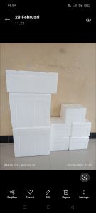 Box Styrofoam untuk packing Discus / Packing discus