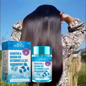 EELHOE Magic Hair Vitamin Capsule Keratin Oil Soft Smooth Shiny Deep Moisturizer Frizzy Dry Scalp Hair Care Products hair tonic conditioner hair hair mask