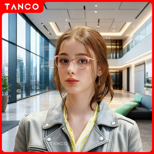 TANCO 3038 Tự động thay đổi màu sắc Kính máy tính cho phụ nữ kiểu dáng mắt mèo tròng kính đổi màu theo ánh sáng khối Đèn xanh dương Kính mắt khung kim loại chống uv mắt kính HD