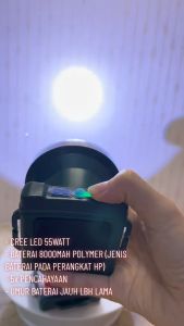 Senter Kepala LED Super Terang 55 Watt Batre Badak 8000mAh Cahaya Putih | Senter Kepala Led Kawachi LL-455S Cahaya Putih 55watt [ Bisa Cod ] TASMAN COLLECTION Senter Kepala Adjustable Strap - Lazada