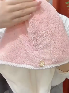 JZ ผ้าคลุมผมแห้งไว ผ้าเช็ดผม หมวกคลุมผมแห้งเร็ว