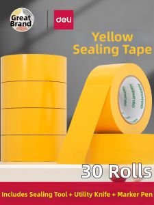 deli | Sealing Tape for Packaging Large Roll Yellow Tape