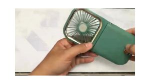 FAST DELIVERY Kipas Angin Mini Portable Smartphone Holder Powerbank 3000mAh Charger Tahan Lama