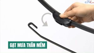 (101) Gạt Mưa Ô Tô Silicone Thân Mềm Không Xương Ngàm U Cao Cấp Nhiều Kích Thước (Giá 1 Cái)