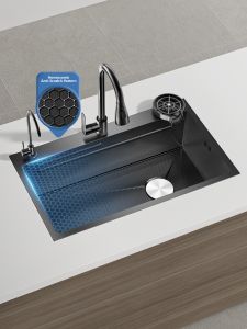 MEICHUWUYU | Honeycomb Pattern Thickened Stainless Steel Kitchen Sink