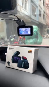 Camera hành trình ô tô K4 Xetabon wifi kết nối điện thoại 2 camera trước và sau xe ghi hình Full HD 1080P bảo hành 12 tháng