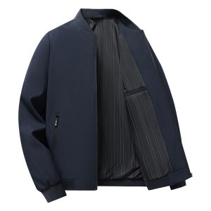 Yaloo Mens Baseball Collar Jacket Casual Business Style Windproof Simple Design Spring Autumn New Arrival Outerwear Coat