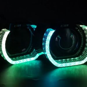 ISUN Shroud BMW Classic 5D Acrylic I7-U-WRGB dengan Aplikasi 210 Mode Diamond Pattern DC12V