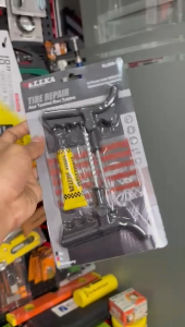 BISA COD!! Set Alat Tambal Ban Tubles Tubeless Set Gagang Karet + Isi Refill Lem