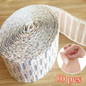 50/100Pcs Waterproof Breathable Cushion Adhesive Plaster Wound Hemostasis Sticker Band First Aid Medical Gauze Bandage bandaids