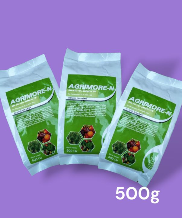 Agrimore N - 500 Gr (warna Hijau ) Pupuk Daun Vitamin Tanaman Masa ...