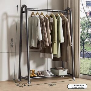 JUMEISHI | Movable Coat Rack Simple Floor Storage