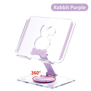 360° Rotation Tablet Stand for iPad Adjustable Foldable Tablet Holderacrylic Phone Stand Compatible with iPad Pro/ Air/ Mini