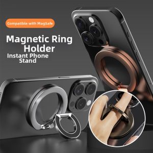 Magnetic Dual-Sided Ring Stand Ultra-Thin Multi-Function Rotatable Support Mobile Phone Holder