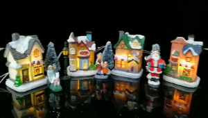 Christmas House Village Kid Gift Holiday Table Decor Home Ornament
