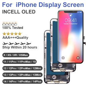 Display INCELL For iPhone X 11 12 13 Pro Max 13 Mini 14 Plus For iPhone 15 Pro Max OLED Display Screen Digitizer Assembly