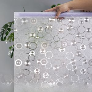 Transparent Frosted Glass Stickers Privacy Protection Bathroom Window Decals Anti Light Leakage Shower Room Decor PVC Film
