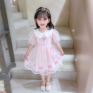 Công Chúa Elsa Đầm Bé Gái Tay Ngắn Mùa Hè Phong Cách Mới Em Bé Elsa Đầm Quần Áo Trẻ Em Đầm Công Chúa Nhỏ Trang Phục