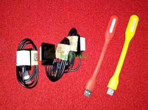 Cantolan Lampu USB Kabel Pengait Akrilik Kabel Male to Female Lampu Soliter Aquarium Lampu Belajar