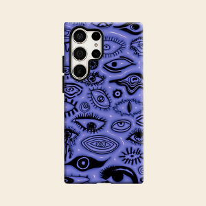Psychedelic Eyes Texture Luxury Fashion Full Lens Protective Case for Samsung Galaxy S26 S25 S24 A56 A36 Plus Ultra