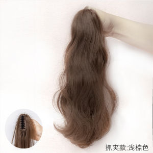Ultra-light Wig Tail Clip-style Curling Hair Corn Twisted Long Curls Simulation Fluffy Natural Braid Hair Extension QF203
