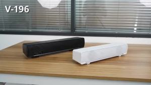 USB Wired Stereo Soundbar Portable Easy Using High Quality Music Player Bass Surround Sound Box 3.5mm Input for PC Cellphones
