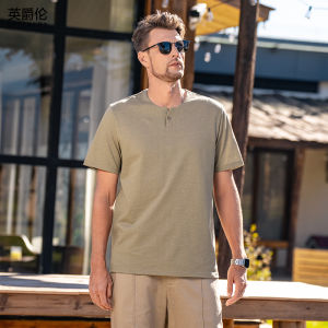 Enjeolon | Vintage Style Short Sleeve T-shirt Cotton Linen