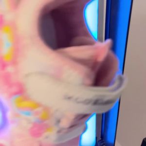 MGO Kidss Spring and Autumn New Girls Shoes Glow Shoes Flashing Shoes rainbow Pony Daddy Shoes Childrens Sports Shoes Girls so