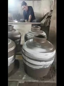 Vintage Chinese Style Ceramic Vase Large