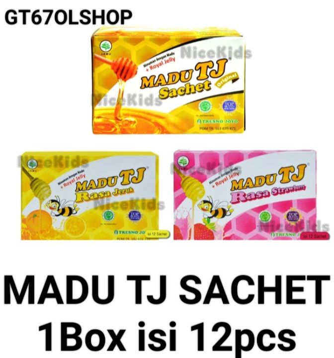 Madu TJ kemasan botol P.E.T food grade dengan tutup anti tumpah