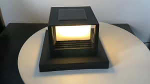 【New Arrival】 แสงอาทิตย์คอลัมน์ไฟ LED ไฟกลางแจ้งรั้วประตูเสาหลักสวนโคมไฟลานบ้าน