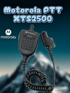 Motorola RMN 5038A PTT Palm Mic with Emergency Button (XTS2500) - CSA Certified, IP54 Rated, Original Technology, Omni-Directional Mic with Programmable Button and 3.5mm Non-Threaded Audio Jack