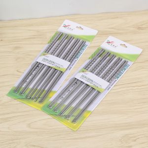 Bộ đũa inox vỉ 5 đôi cao cấp cực sang trọng phong cách-Randy888