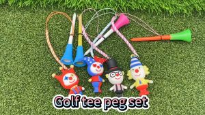 ATZ ทีกอล์ฟการ์ตูน Joke 83mm Tee Golf หัวยาง ทีกอล์ฟ การ์ตูน สุ่มสี แพ็ค 1 ชิ้น