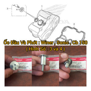Ốc và Phớt Nắp Chao : Sonic Winer Cb150