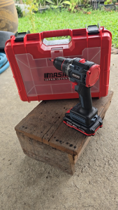 MASARU รุ่น SCD-115 สว่านไร้สาย สว่านไร้สายไฟฟ้า สว่าน 2 ระบบ มอเตอร์บัสเลส เหมาะสำหรับการเจาะสกรู เจาะไม้ พร้อมดอกสว่านเจาะและกล่องอุปกรณ์