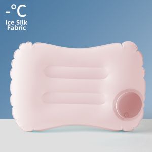 Press Inflation Folding Travel Pillow