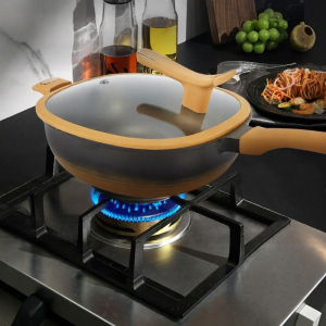Titanium Non-Stick Wok Suitable for Gas and Electric Stoves
