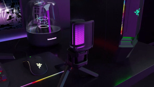 Zealsound A68 RGB ไมโครโฟนคอนเดนเซอร์สำหรับเล่นเกม ลดเสียงรบกวนอัตโนมัติ คุณภาพเสียงที่คมชัดเป็นพิเศษ แจ็คหูฟังตรวจสอบแบบเรียลไทม์ เล่นเกม สตรีมมิ่งสด การบันทึก
