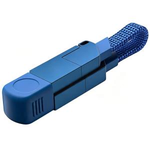 Cáp Sạc Nhanh Đa Chức Năng 4 Trong 1 60W Tích Hợp Móc Khóa Hỗ Trợ Type-C 27W PD Tương Thích Với iPhone iPad Android - Dây Cáp Đồng Bộ Dữ Liệu