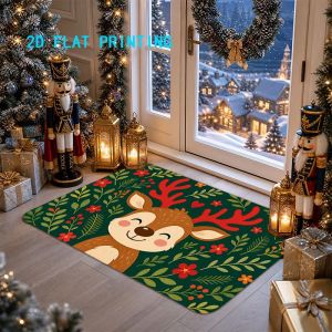 VIKAMA Spooky Halloween Kitchen Mat Non-Slip and Washable Entryway Rug Dining Room Hallway and Party Home Decor