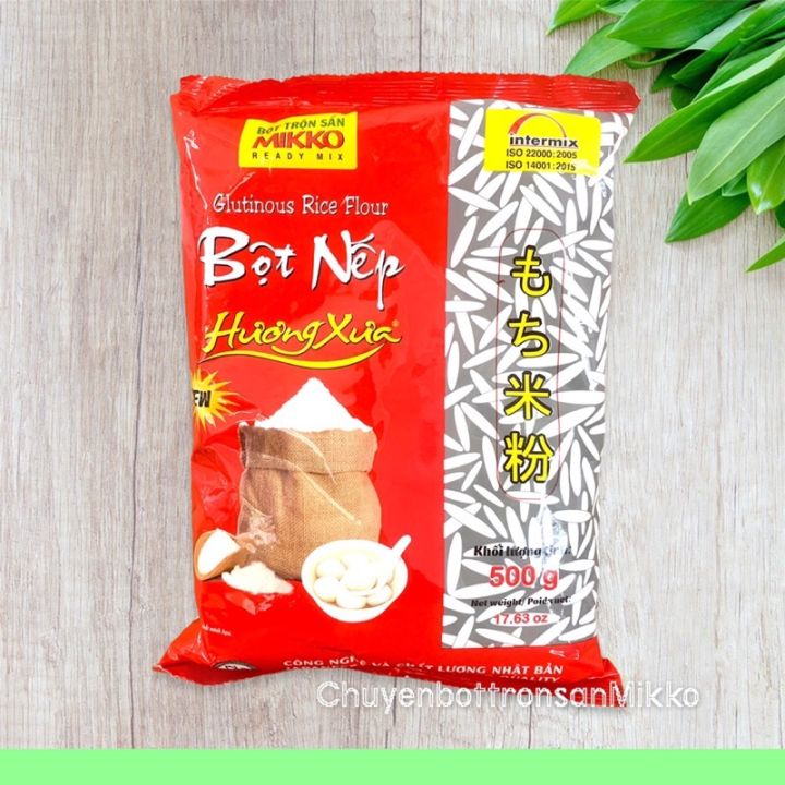 Bột Nếp Hương Xưa 1kg Mềm Dẻo Thơm Ngon Bột Trộn Sẵn Mikko