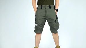 Quần Short Quân Sự Đô Thị Nam Chất Liệu Nhanh Khô Thoáng Khí Họa Tiết Rằn Ri Chống Mài Mòn Lưng Trung Bình Mặc Ngoài Trời Thường Ngày Mùa Hè