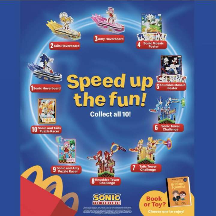 McDonald’s Happy Meal Sonic The Hedgehog January 2024 Lazada PH