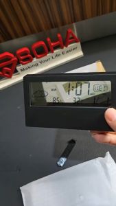 JD-618G Jam Meja Digital Fitur Tanggal Suhu Humidity Weker Alarm Tampil Cuaca Cocok Souvenir Acara